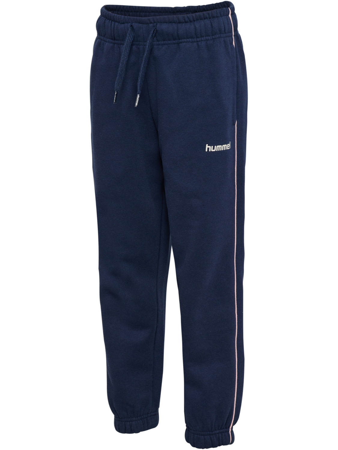 hmlJR LOOSE SWEATPANT PIPING, DRESS BLUE/ROSEATE SPOONBILL, packshot