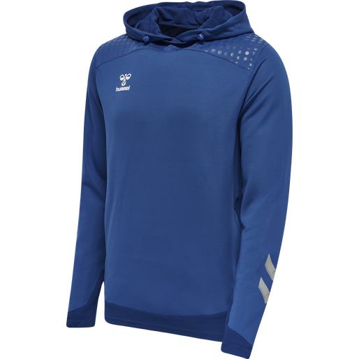 hmlLEAD POLY HOODIE, TRUE BLUE, packshot