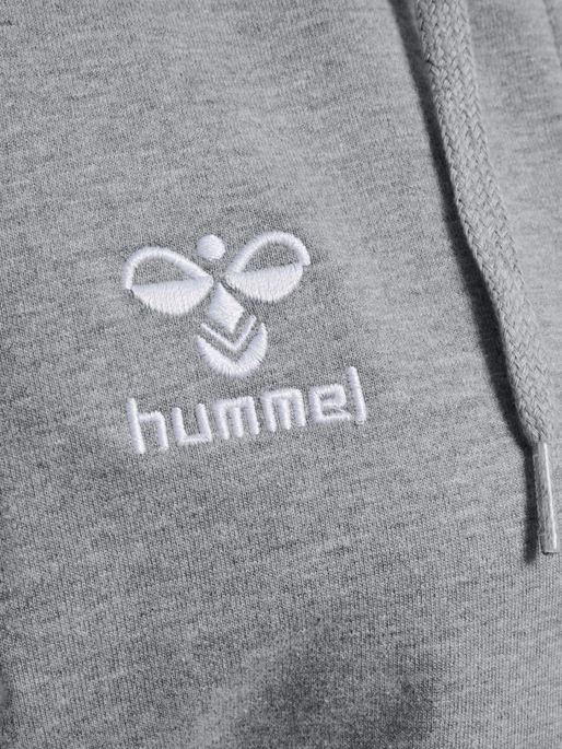 hmlGO 2.0 ZIP HOODIE WOMAN, GREY MELANGE, packshot