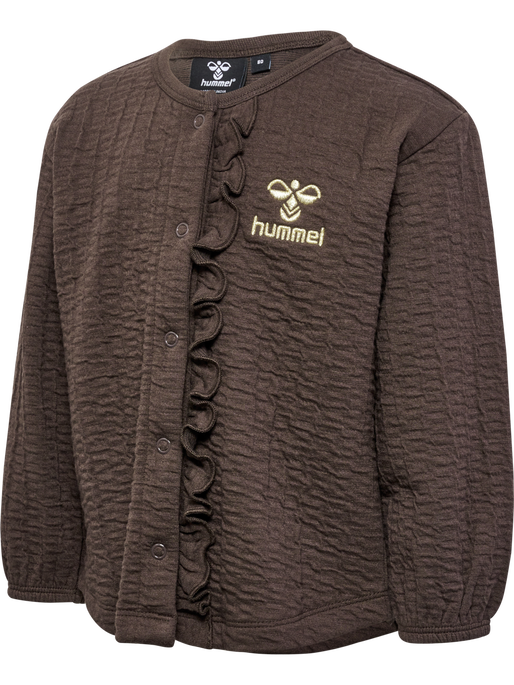 hmlISSA SWEAT JACKET, CHOCOLATE BROWN hmlISSA SWEAT JACKET, CHOCOLATE BROWN, packshot