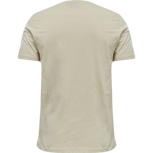 hmlLEGACY CHEVRON T-SHIRT, PUMICE STONE, packshot