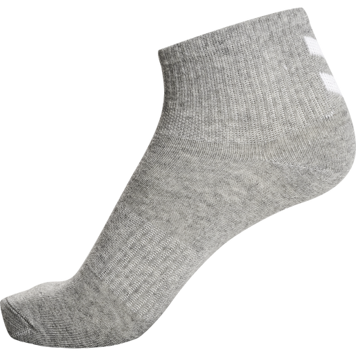 hmlCHEVRON 6-PACK  MID CUT SOCKS, BLACK/WHITE/GREY, packshot
