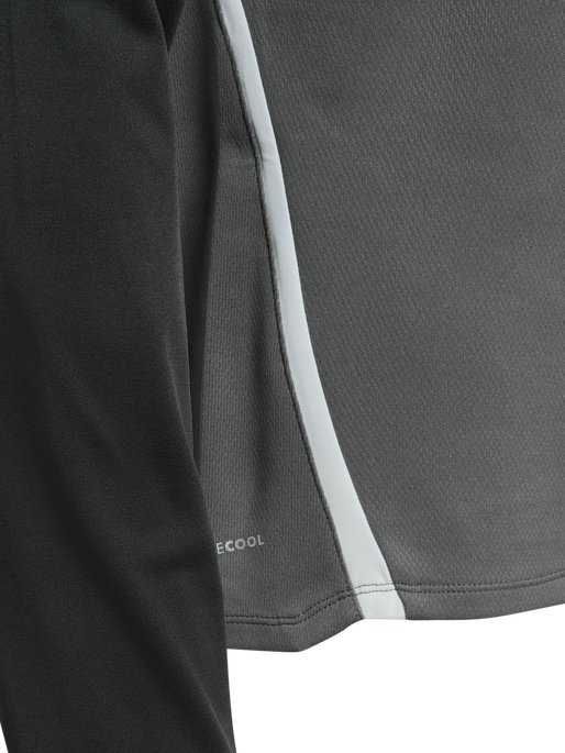 hmlLEAD 2.0 HALF ZIP, STEEL GRAY/ASPHALT, packshot