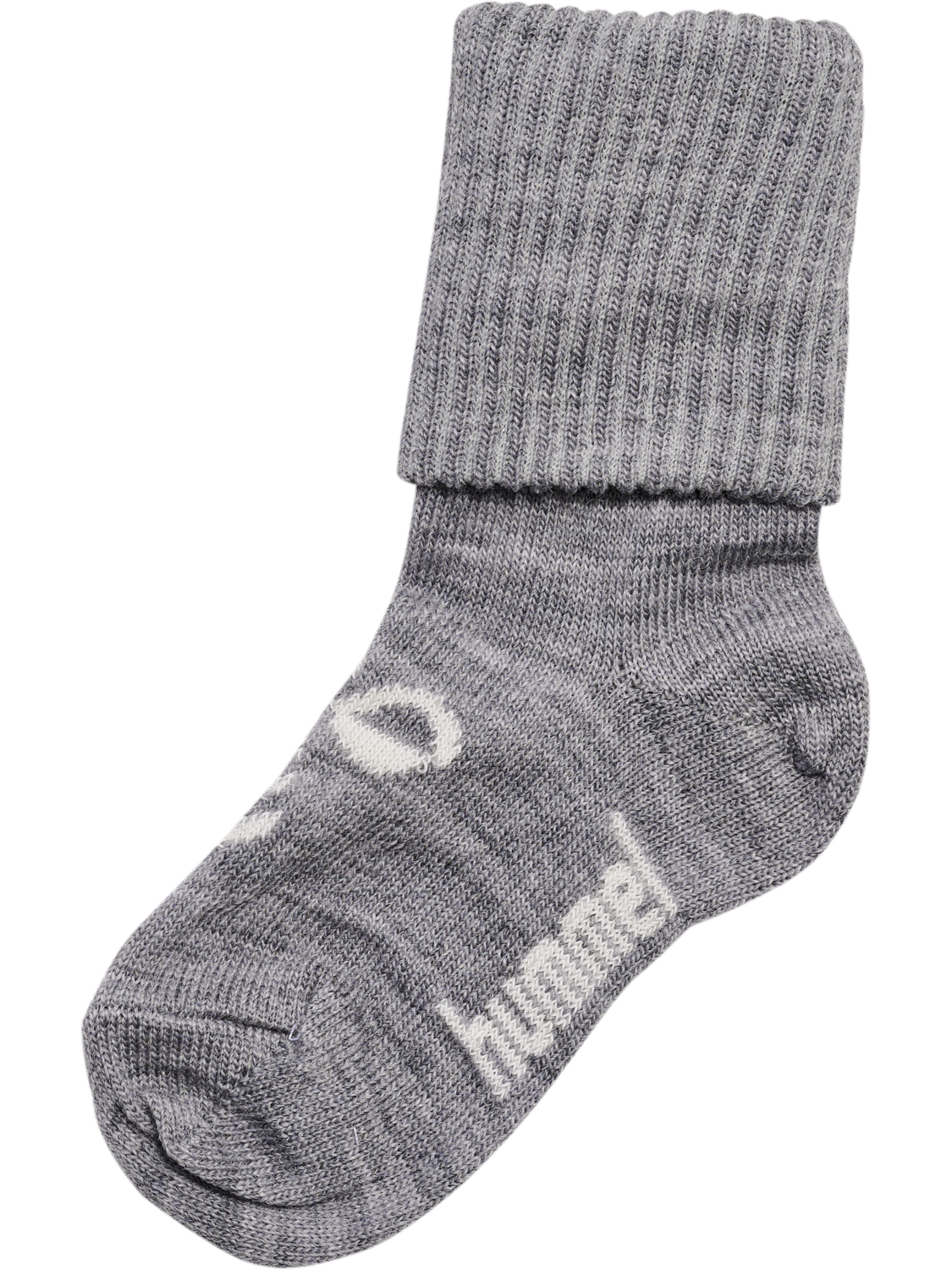 hmlMINI WOOL SOCKS, GREY MELANGE, packshot