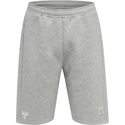 hmlGG12 SWEAT SHORTS, GREY MELANGE, packshot