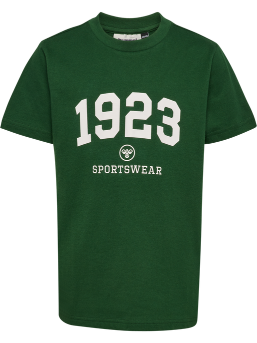 hmlJR GRAPHIC 1923 T-SHIRT S/S, DARK GREEN, packshot