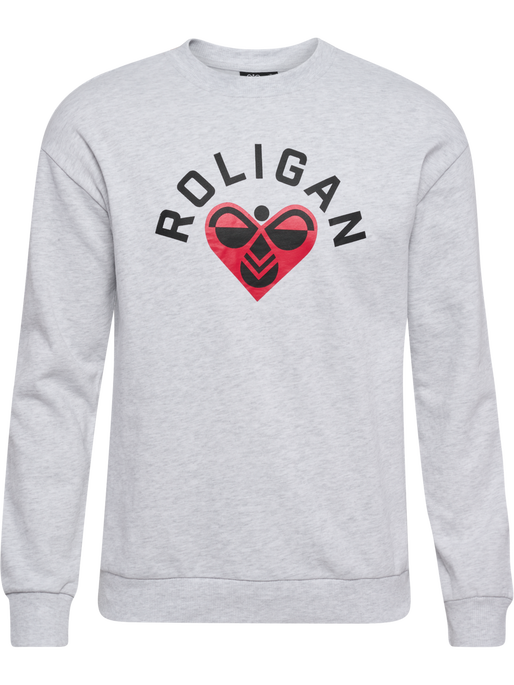 hmlROLIGAN SWEATSHIRT, LIGHT GREY MELANGE hmlROLIGAN SWEATSHIRT, LIGHT GREY MELANGE, packshot