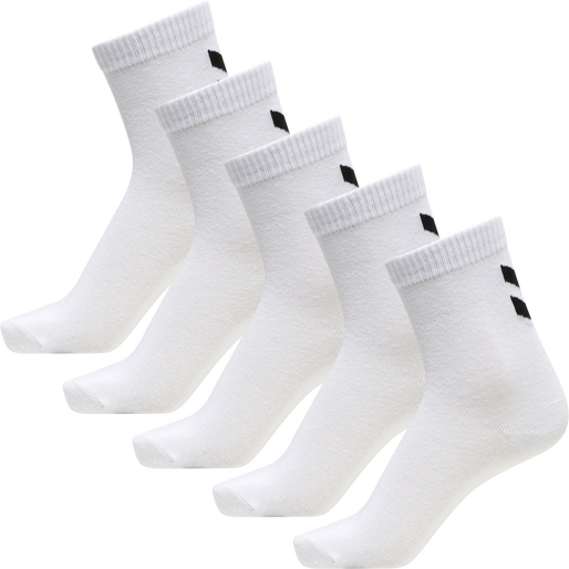 hmlMAKE MY DAY SOCK 5-PACK, BRIGHT WHITE hmlMAKE MY DAY SOCK 5-PACK, BRIGHT WHITE, packshot
