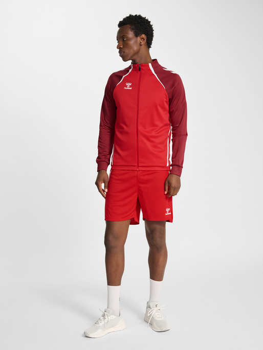 hmlLEAD 2.0 HALF ZIP, TRUE RED/MAROON, model
