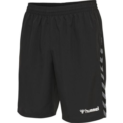hmlAUTHENTIC TRAINING SHORT, BLACK/WHITE, packshot