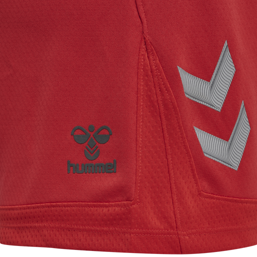 hmlLEAD WOMENS POLY SHORTS, TRUE RED, packshot