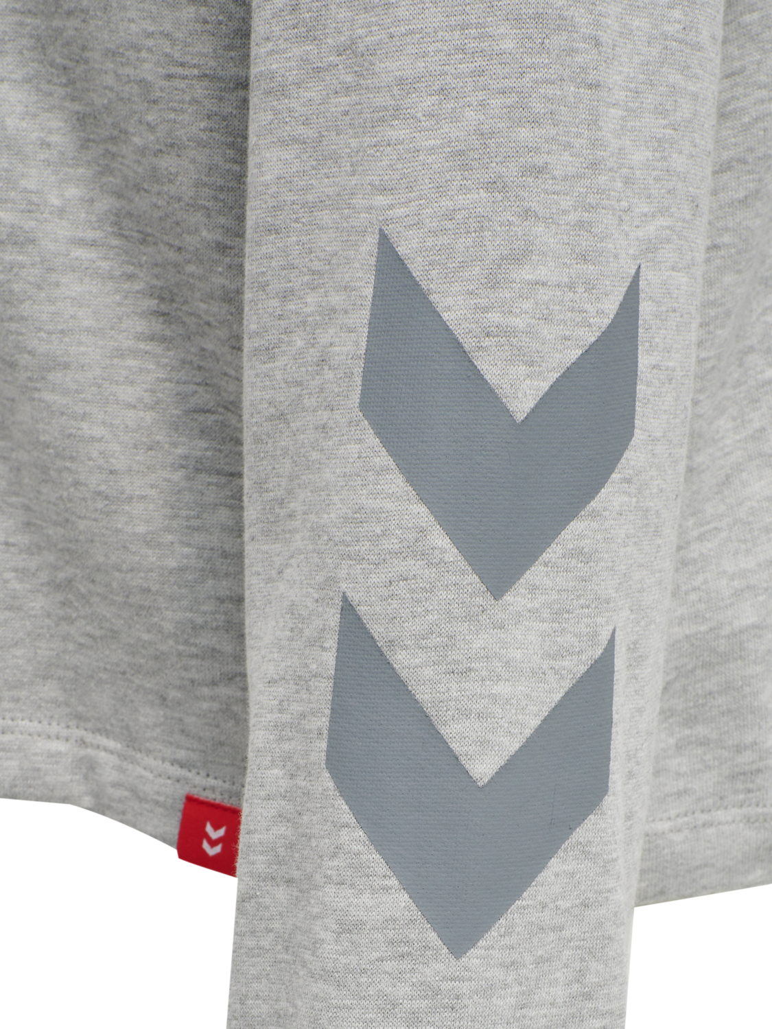 hmlLEGACY WOMAN CROPPED HOODIE, GREY MELANGE, packshot
