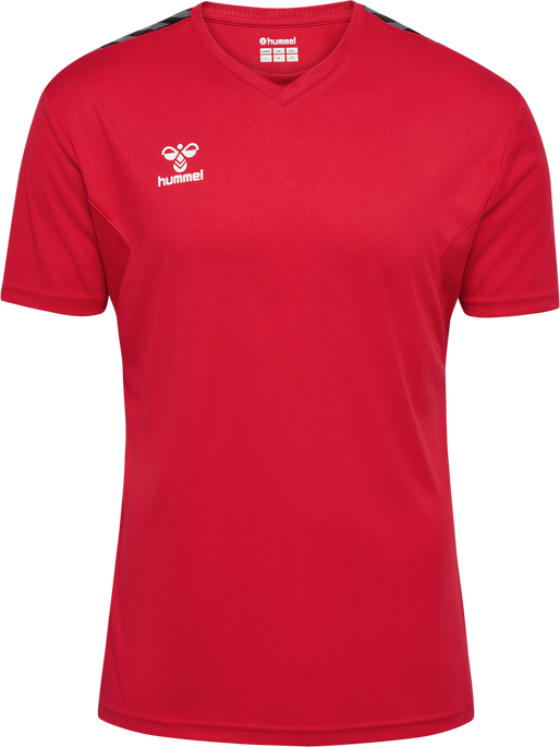 hmlAUTHENTIC PL JERSEY S/S, TRUE RED, packshot
