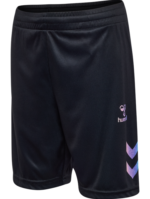 hmlSHIMMER SHORTS, BLACK, packshot