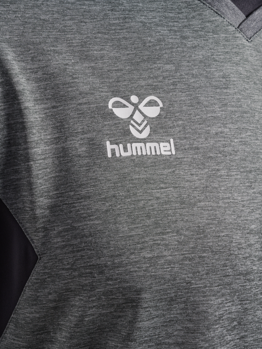 hmlAUTHENTIC PL JERSEY S/S, GREY MELANGE, packshot