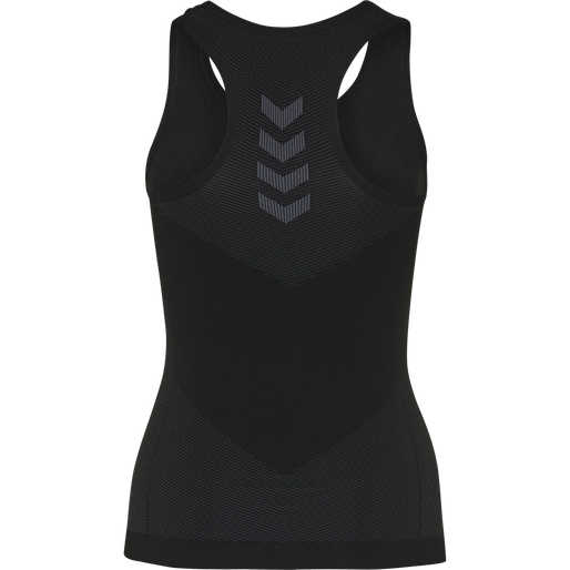 HUMMEL FIRST SEAMLESS TANK TOP W, BLACK, packshot