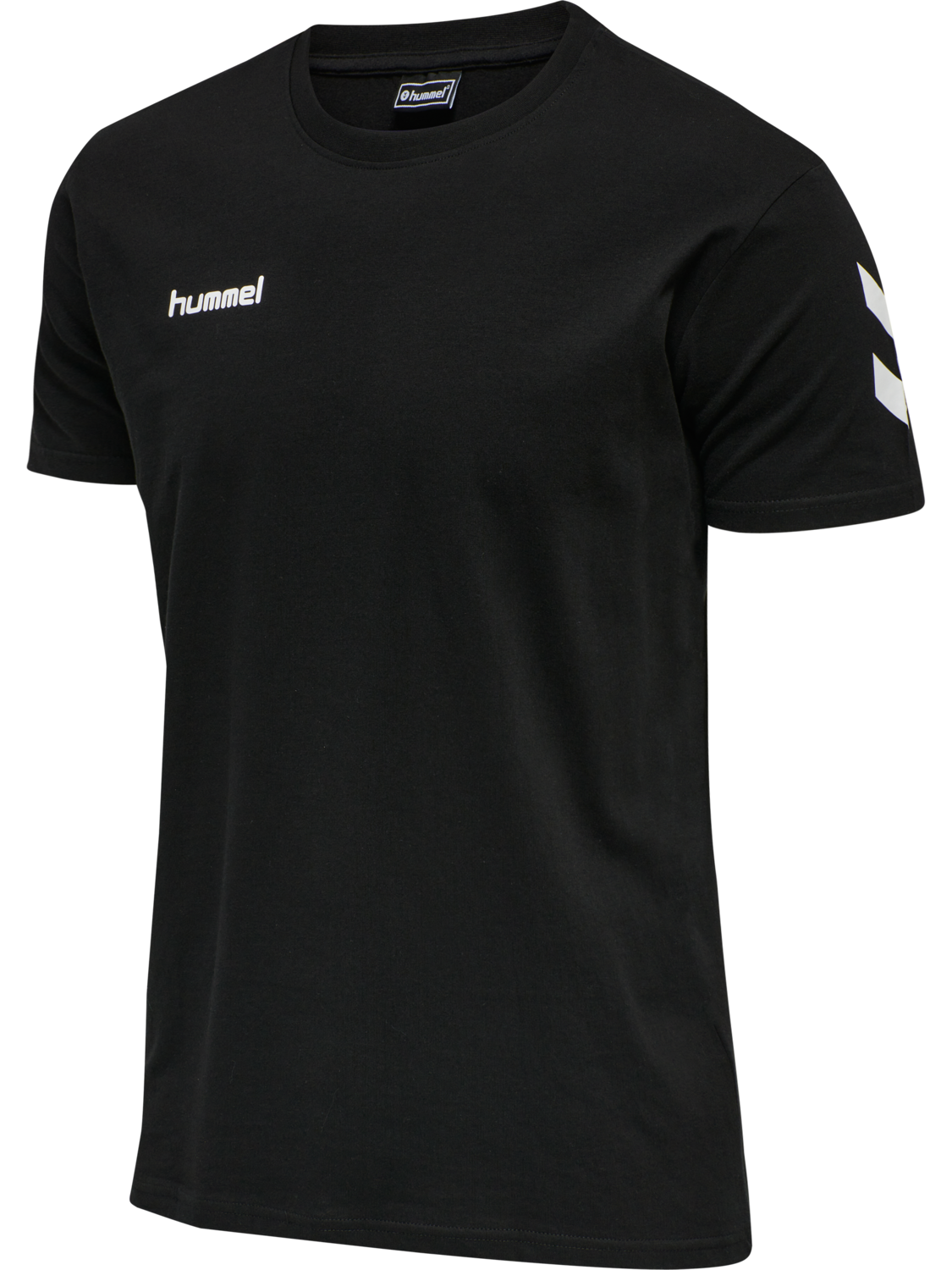 HMLGO COTTON T-SHIRT S/S, BLACK, packshot