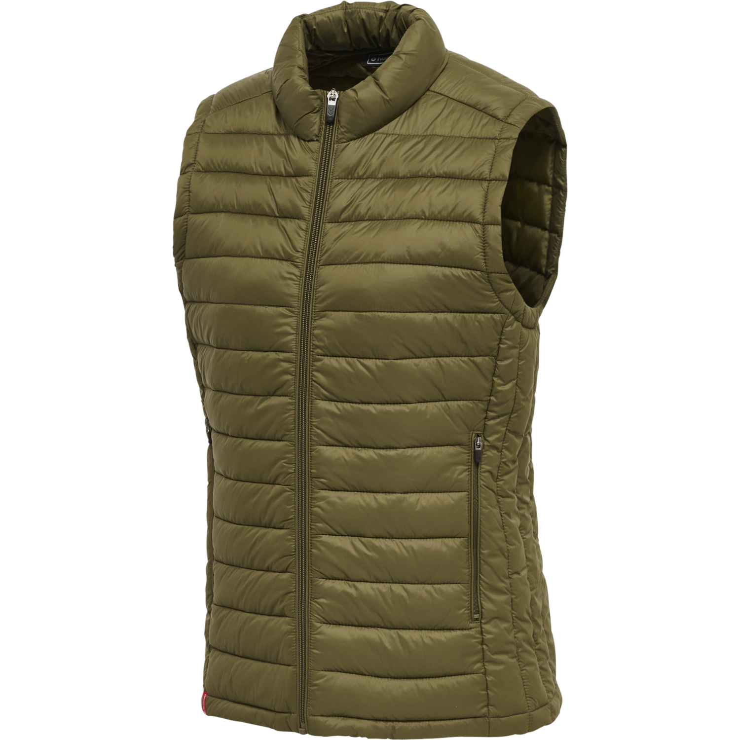 hmlRED QUILTED WAISTCOAT WOMAN, DARK OLIVE, packshot