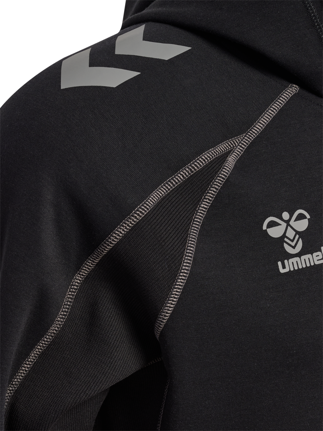 hmlMOVE 2.0 HOODIE, BLACK, packshot