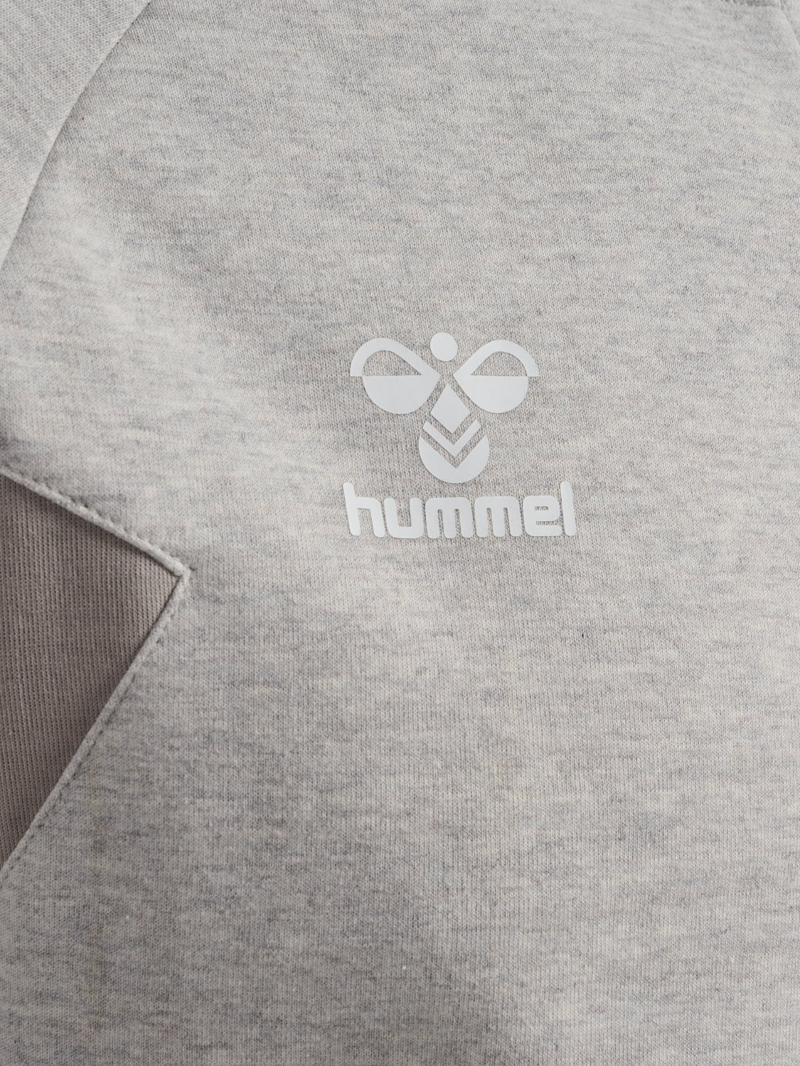 hmlTRAVEL ZIP HOODIE, LIGHT GREY MELANGE, packshot