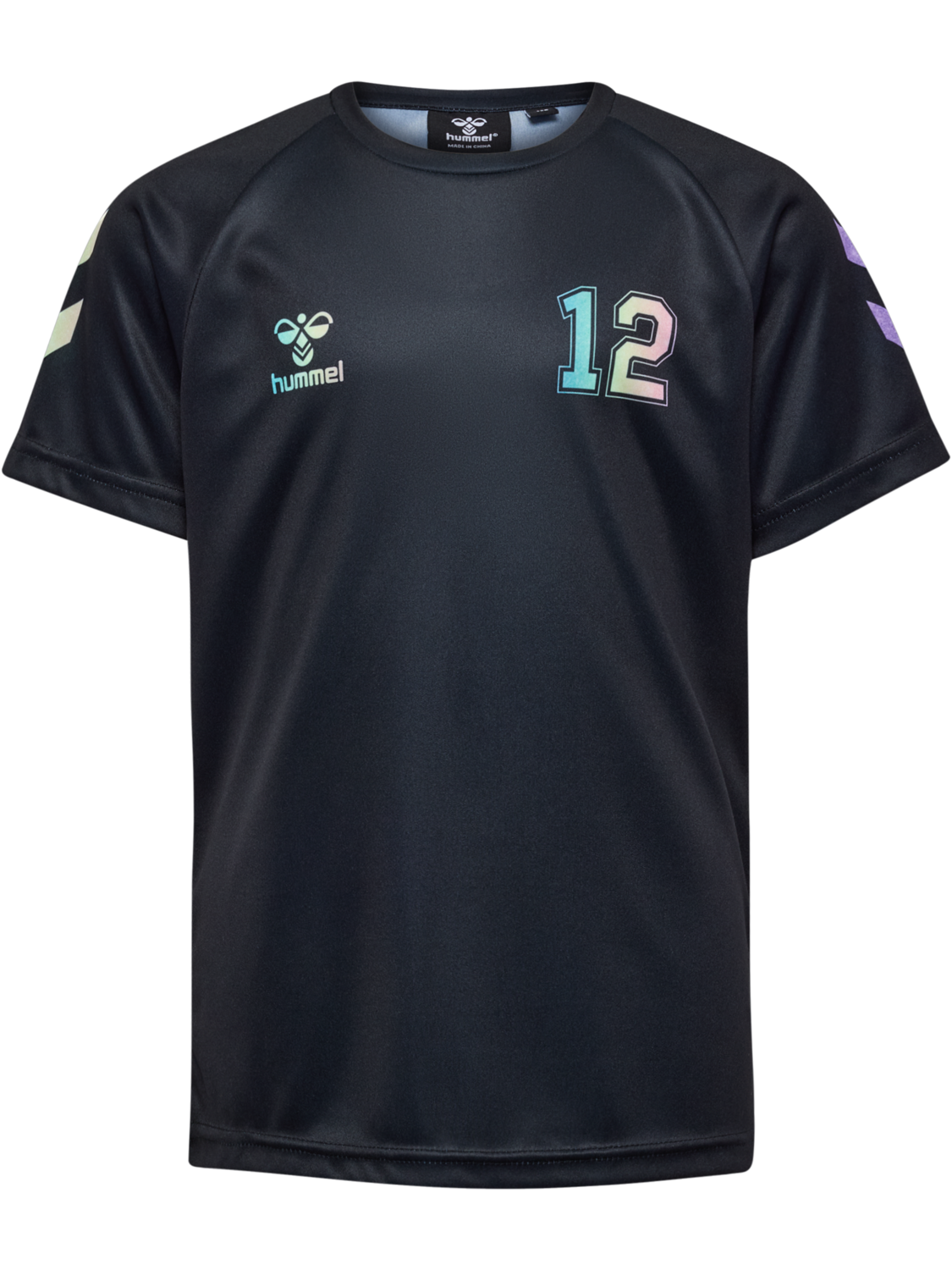 hmlSHIMMER T-SHIRT S/S, BLACK, packshot