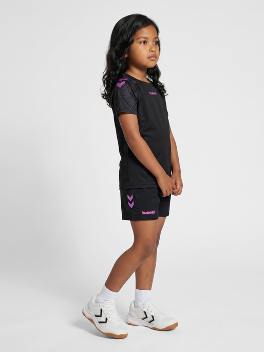 hmlBLAZE 2.0 TRAINING JERSEY KIDS, BLACK/DAHLIA, model