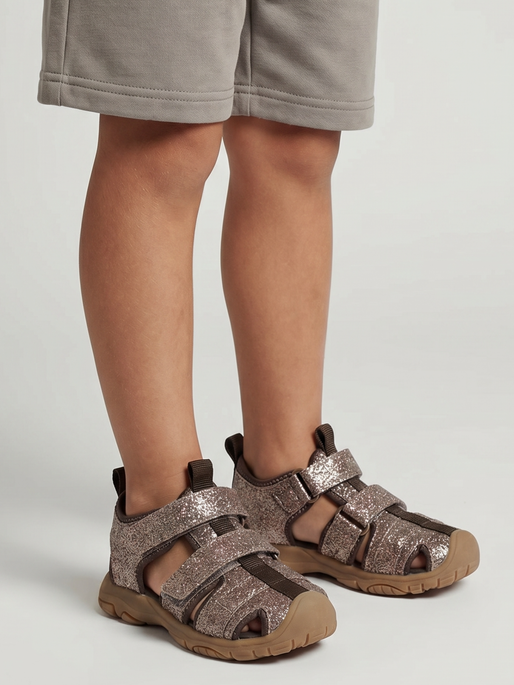 SANDAL VELCRO INFANT, MULTI COLOUR BROWN, model