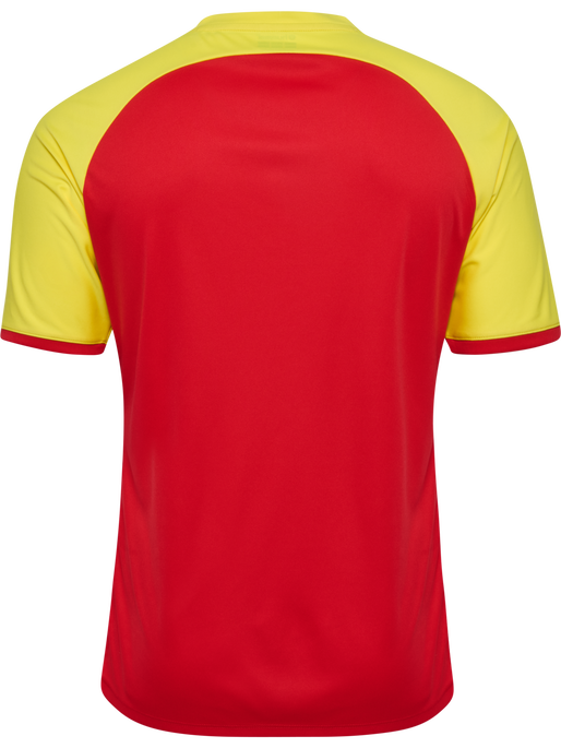 hmlMATCH LEAGUE JERSEY S/S, TRUE RED/BLAZING YELLOW, packshot
