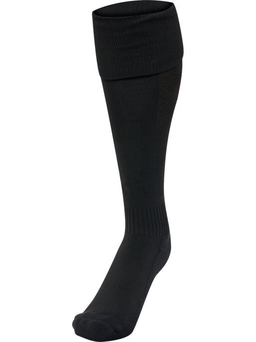 hmlESSENTIAL FOOTBALL SOCKS, BLACK/BLACK, packshot