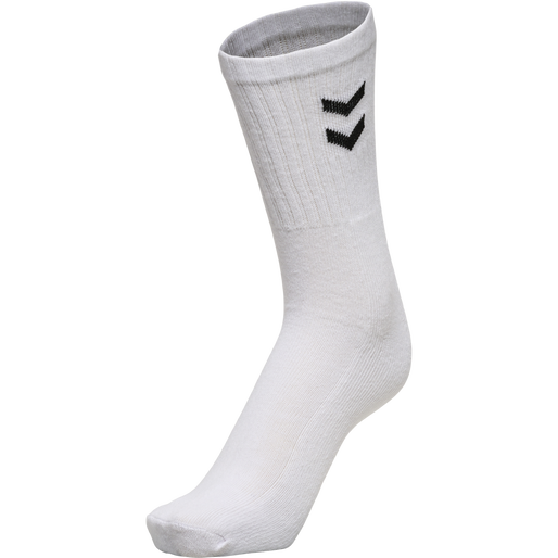 3-Pack Basic Sock, WHITE, packshot