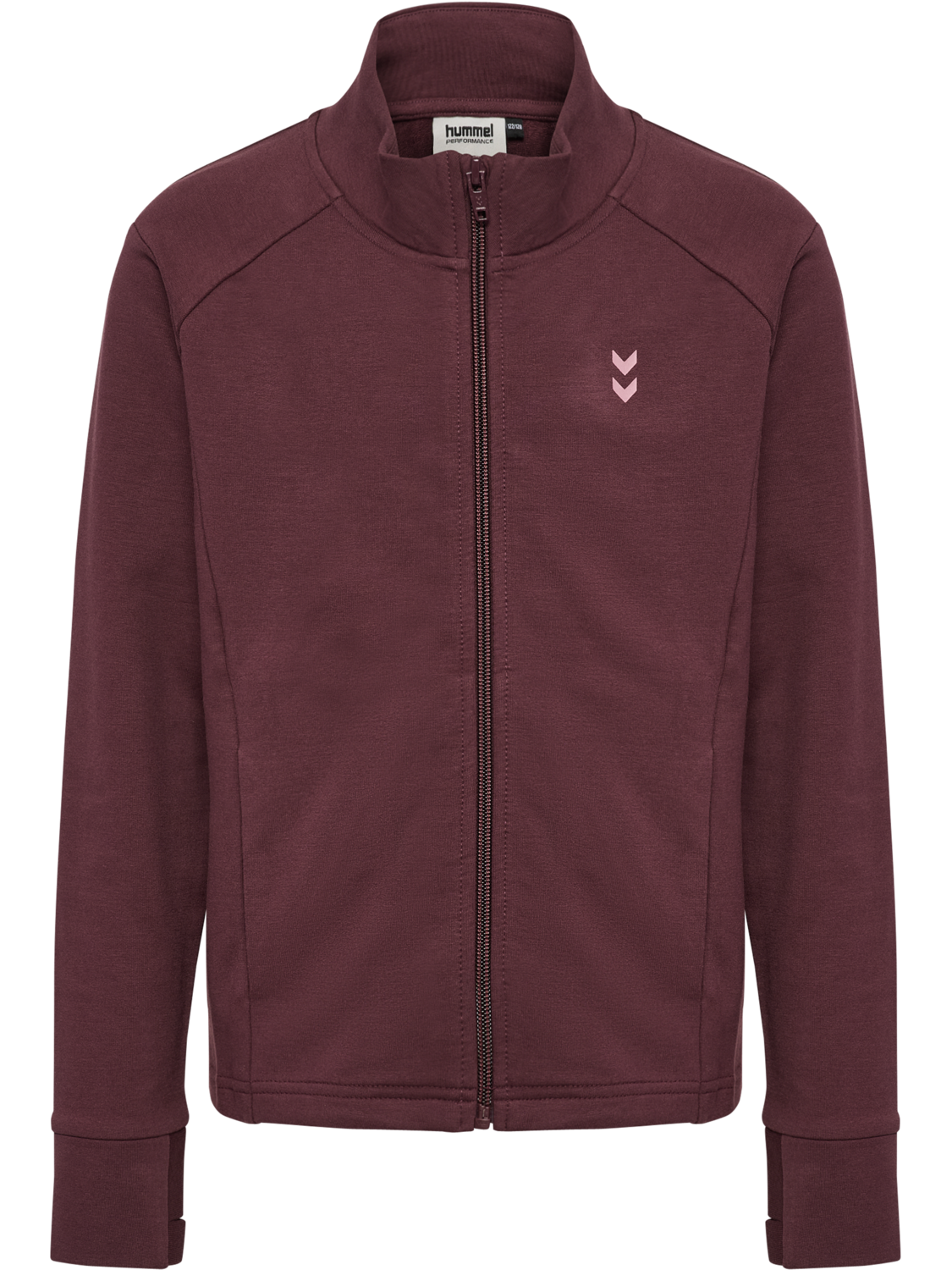 hmlJR SOFT ZIP JACKET, VINEYARD WINE, packshot