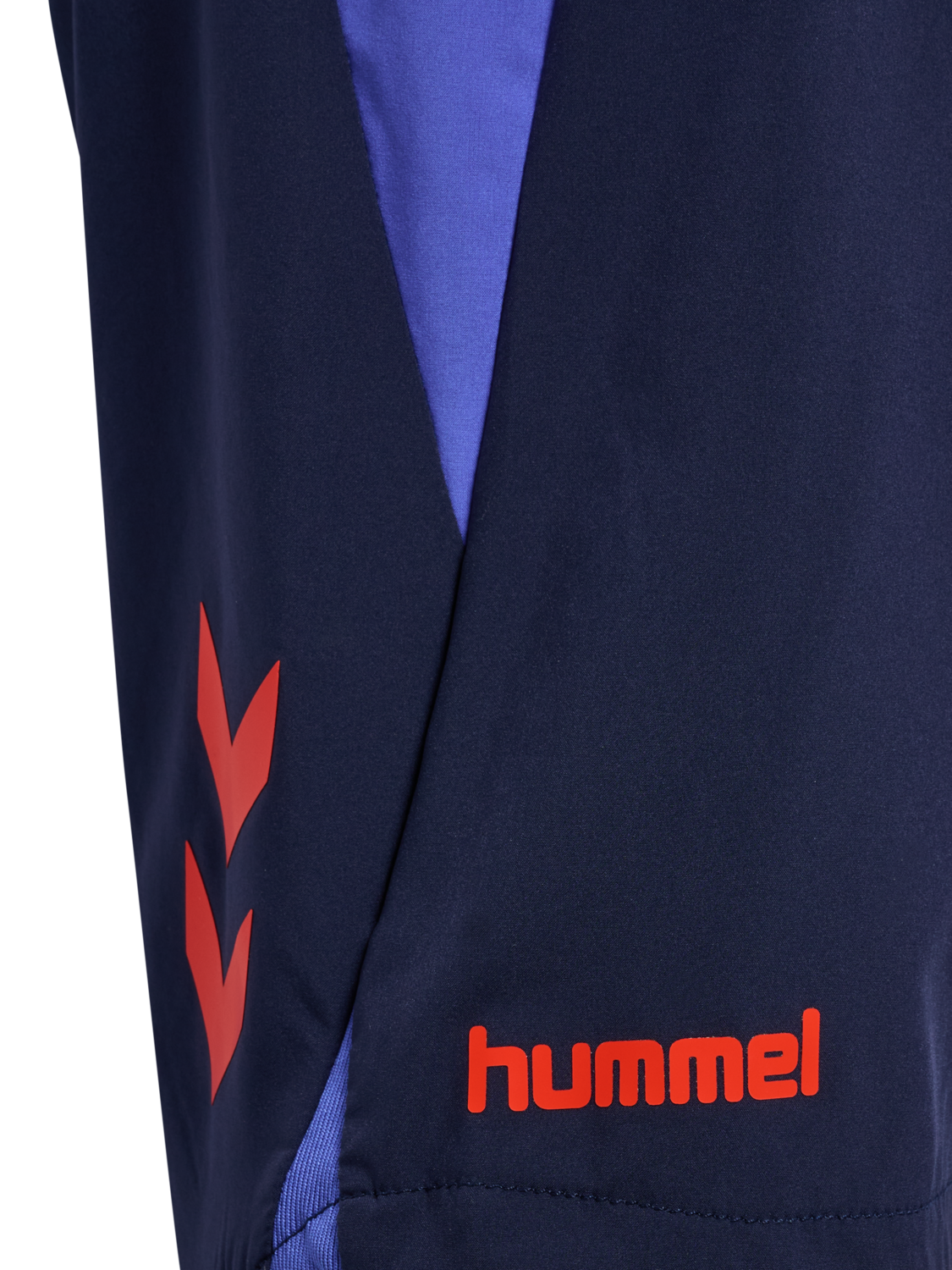 hmlBLAZE26 PRO TRAINING SHORTS KIDS, MARINE/CHERRY TOMATO, packshot