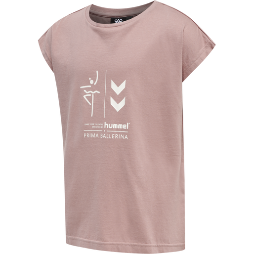 hmlPRIMA BEE T-SHIRT S/S, WOODROSE hmlPRIMA BEE T-SHIRT S/S, WOODROSE, packshot
