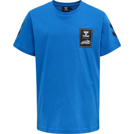 hmlFLYING TRES T-SHIRT S/S, DIRECTOIRE BLUE hmlFLYING TRES T-SHIRT S/S, DIRECTOIRE BLUE, packshot