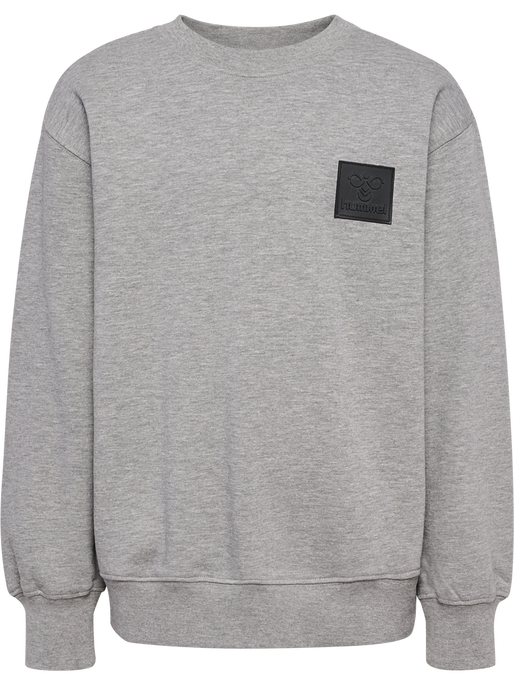 hmlCLEAN SWEATSHIRT, GREY MELANGE, packshot