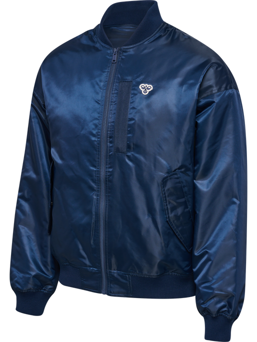 hmlBASEBALL JACKET BEE, DRESS BLUES, packshot