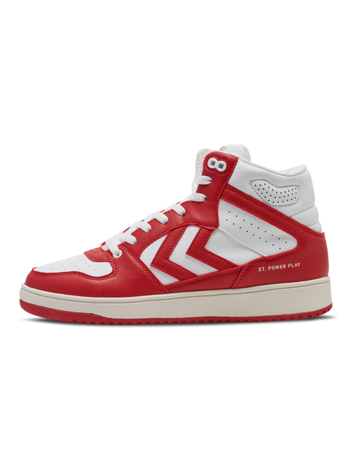 ST. POWER PLAY MID RT, WHITE/RED, packshot