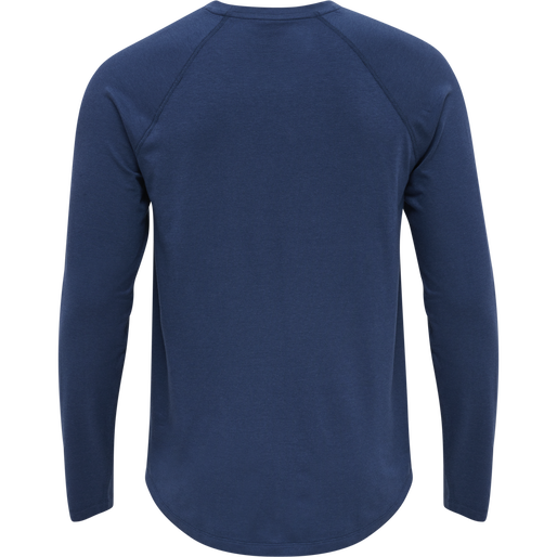 hmlMT LAZE T-SHIRT L/S, INSIGNIA BLUE, packshot