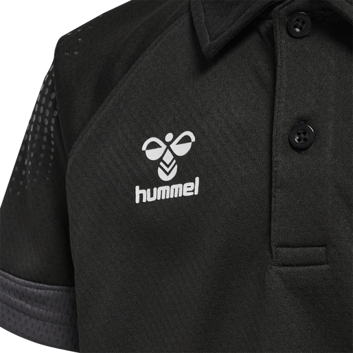 hmlLEAD FUNCTIONAL KIDS POLO, BLACK hmlLEAD FUNCTIONAL KIDS POLO, BLACK, packshot