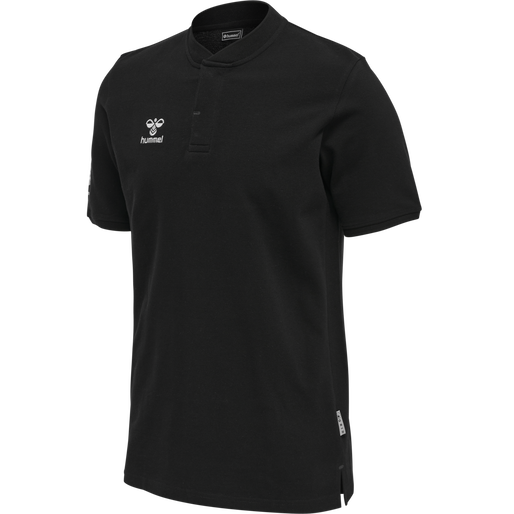 hmlMOVE GRID POLO, BLACK, packshot
