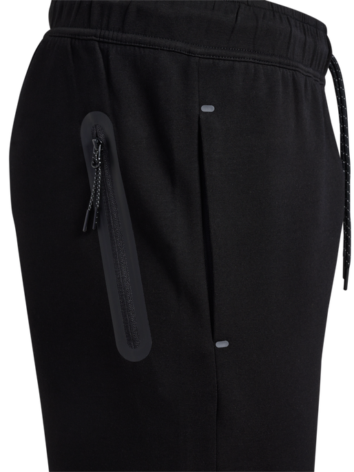 hmlTECH FLEECE REGULAR PANTS, BLACK hmlTECH FLEECE REGULAR PANTS, BLACK, packshot