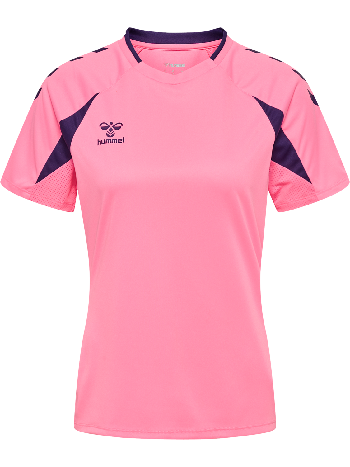 hmlCORE 2.0 JERSEY S/S WOMAN, COTTON CANDY/ACAI, packshot