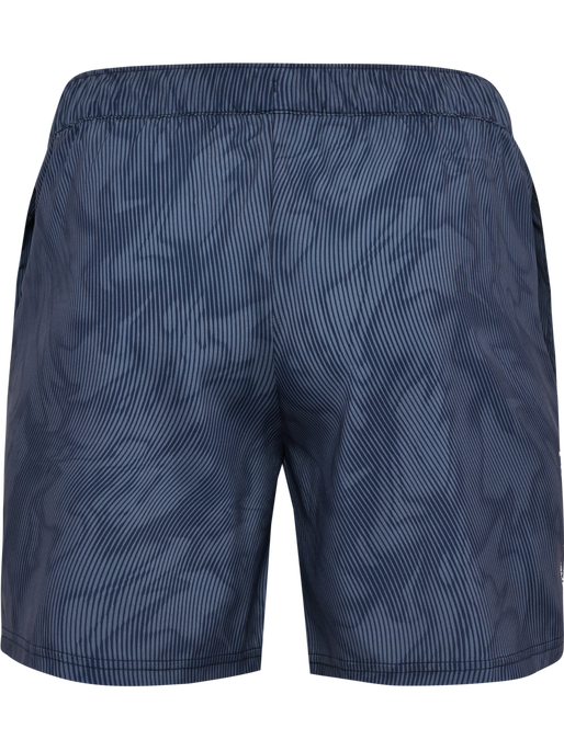 hmlPULSE AOP WORKOUT SHORTS SET, BLUE MIRAGE/DRESS BLUE, packshot