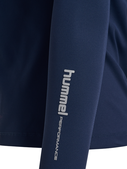 hmlFAST W ZIP TOP L/S, DRESS BLUES hmlFAST W ZIP TOP L/S, DRESS BLUES, packshot