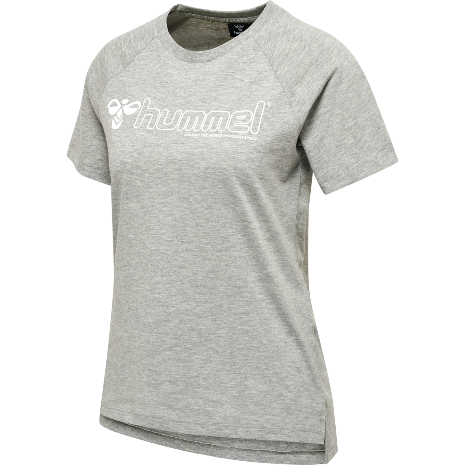 hmlNONI 2.0 T-SHIRT, GREY MELANGE, packshot
