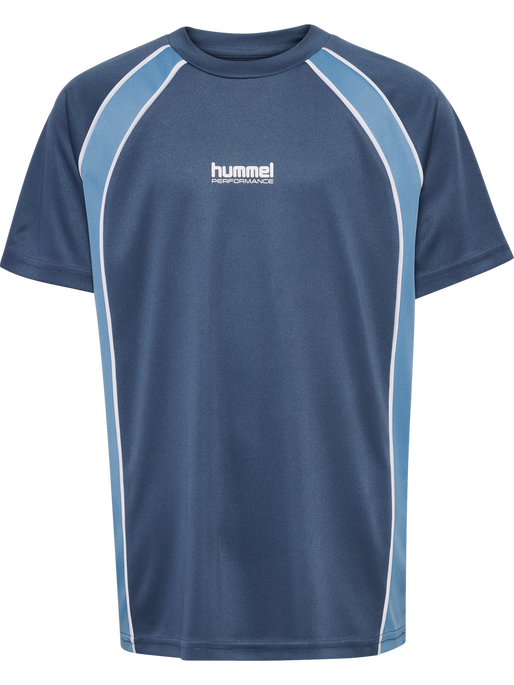 hmlJR GOAL PIPING T-SHIRT S/S, BERING SEA, packshot