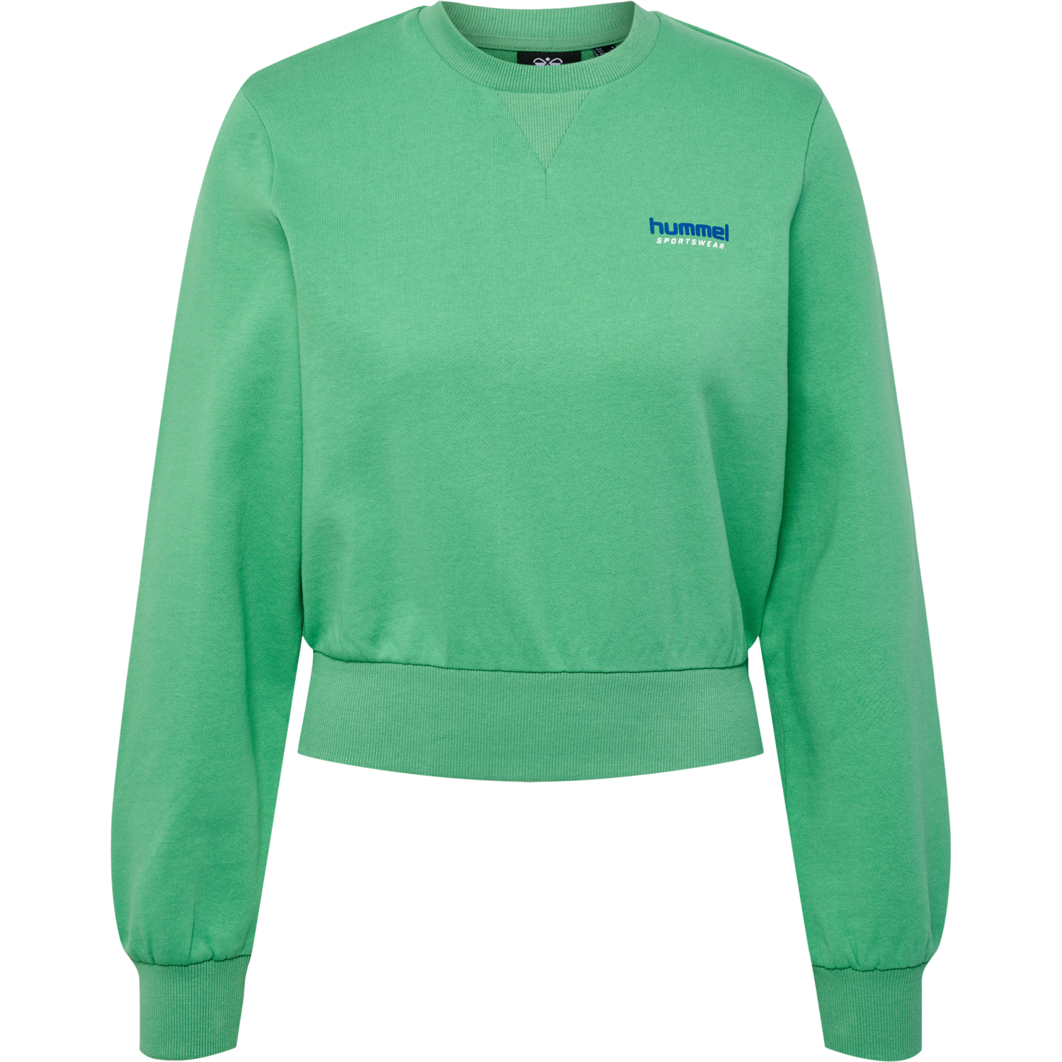 hmlLGC SHAI SHORT SWEATSHIRT, GREEN SPRUCE, packshot