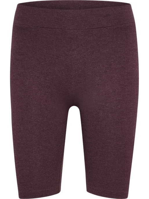 hmlPULSE LOGO MW SHORT TIGHTS, FUDGE MELANGE hmlPULSE LOGO MW SHORT TIGHTS, FUDGE MELANGE, packshot