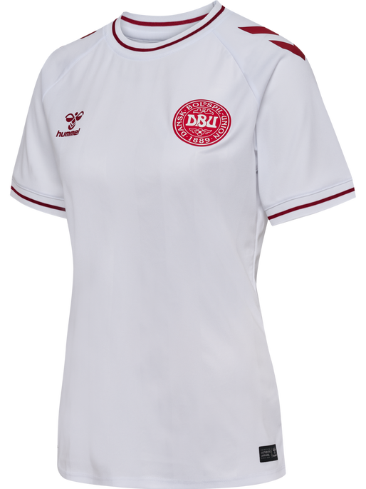 DBU WOMAN 25 AWAY JERSEY S/S, WHITE, packshot