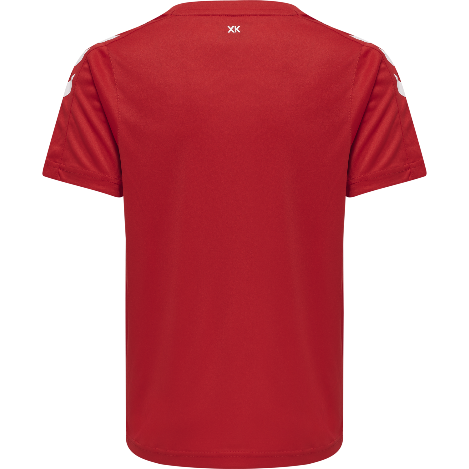 hmlCORE XK STRIPED JERSEY S/S KIDS, TRUE RED/WHITE, packshot